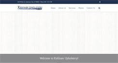 Desktop Screenshot of kirkhamupholstery.com